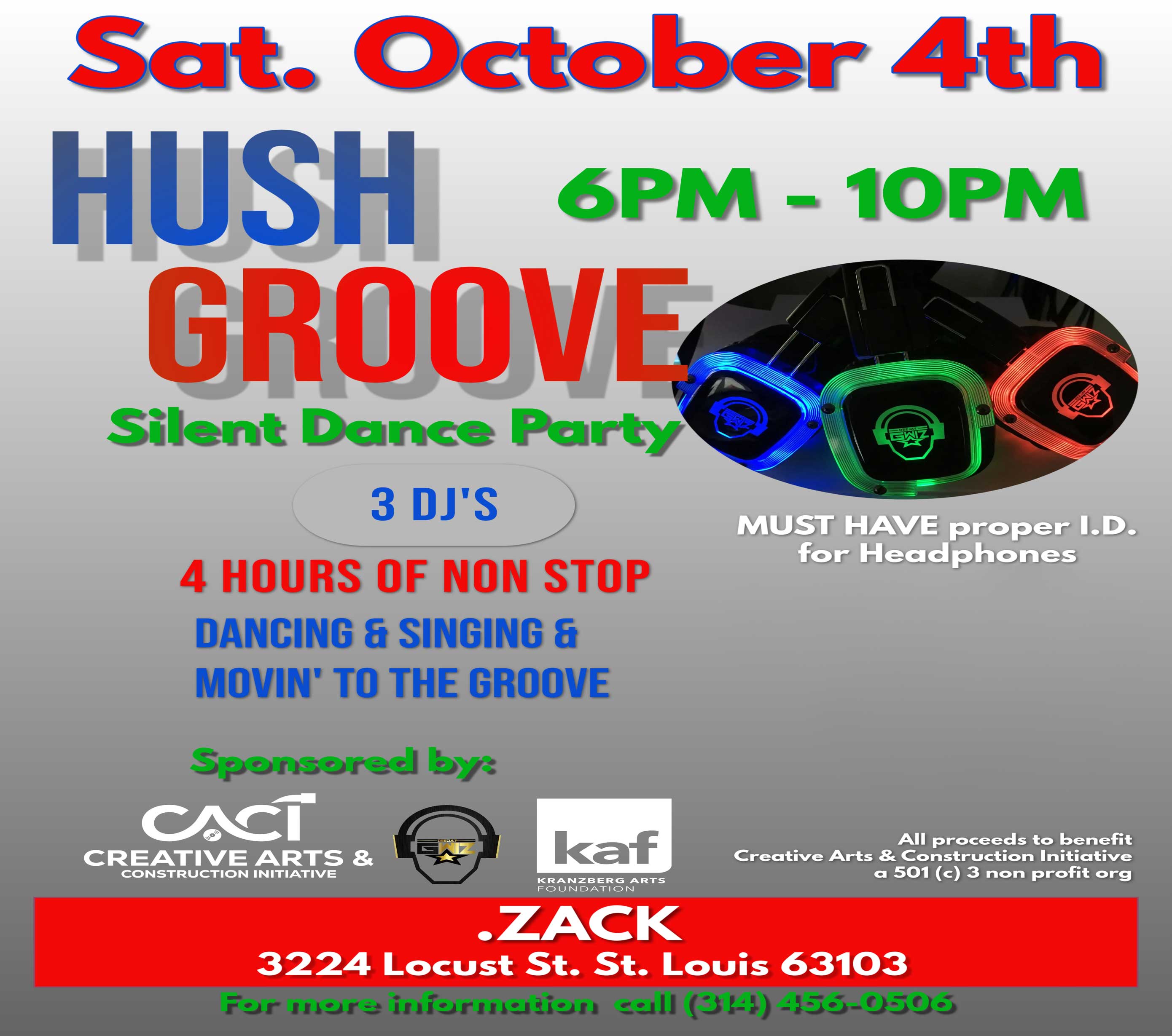 More Info for HUSH GROOVE DANCE PARTY