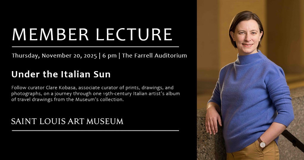 Member Lecture - Under the Italian Sun
