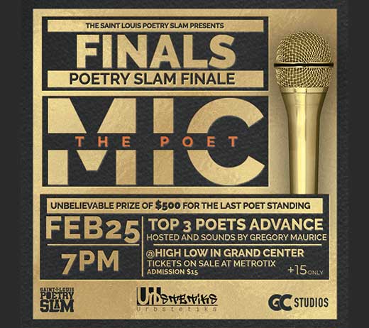 More Info for THE SAINT LOUIS POETRY SLAM FINALE