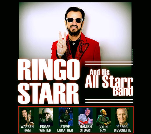 Ringo Starr and His All Starr Band. Warren Ham, Edgar Winter, Steve Lukather, Hamish Stuart, Colin Hay, Gregg Bissonette