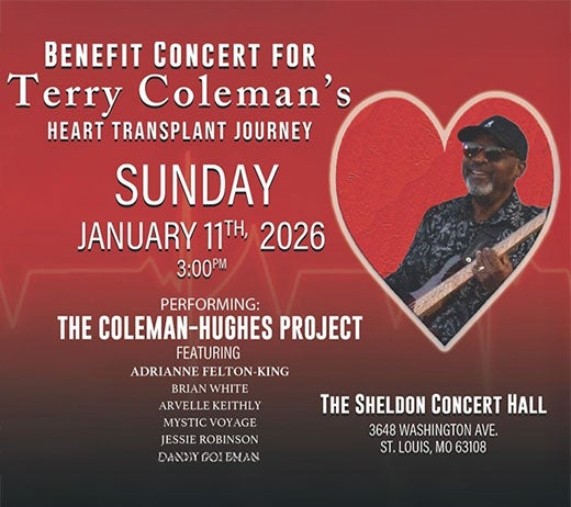 More Info for BENEFIT CONCERT FOR TERRY COLEMAN'S HEART TRANSPLANT JOURNEY